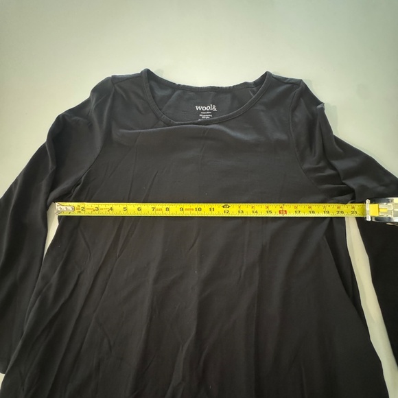 Wool& Rowena Swing Dress 1X LONG Black - Picture 5 of 6